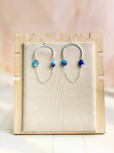 Dahlia Chain Hoop Earrings-Earrings-Krush Kandy, Women's Online Fashion Boutique Located in Phoenix, Arizona (Scottsdale Area)