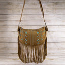 Outlaw Fringe Studded Hobo Bag