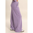 Burnout French Terry Wide-Leg Pants