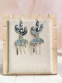 Boho Fringe Cactus Dangle Earrings-Earrings-Krush Kandy, Women's Online Fashion Boutique Located in Phoenix, Arizona (Scottsdale Area)