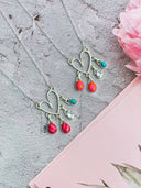 Kandy Hearts & Turquoise Tassel Necklace MADE TO ORDER