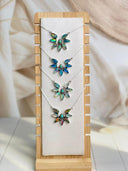 Multi Jelly Opal Horseshoe Chain Necklace