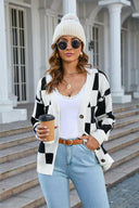 Angel Wings Button-Up V-Neck Dropped Shoulder Cardigan-Cardigans-Rae Collective, Women's Online Fashion Boutique Located in Phoenix, Arizona (Scottsdale Area)