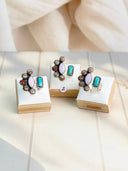 Mushroom Rhyloite, Pink Opal & Turquoise Mixed Rings Bag 4