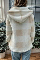 Full Size Plaid Long Sleeve Hooded Coat-Cardigans-Rae Collective, Women's Online Fashion Boutique Located in Phoenix, Arizona (Scottsdale Area)