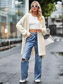 Long Sleeve Waffle-Knit Cardigan-Rae Collective, Women's Online Fashion Boutique Located in Phoenix, Arizona (Scottsdale Area)