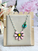 Days of Spring Collection Rosarita, Sonoran & Pink Conch Daisy Necklace