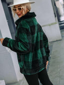 Plaid Zip-Up Collared Jacket-Rae Collective, Women's Online Fashion Boutique Located in Phoenix, Arizona (Scottsdale Area)