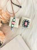 Pink Conch, Paloma & Blue Lace Agate Rings Bag 26