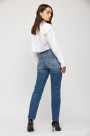 Super High Rise Straight Leg Denim Jeans-Denim-Krush Kandy, Women's Online Fashion Boutique Located in Phoenix, Arizona (Scottsdale Area)