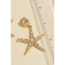Pearl Studded Starfish Dangle Earrings-Earrings-Krush Kandy, Women's Online Fashion Boutique Located in Phoenix, Arizona (Scottsdale Area)