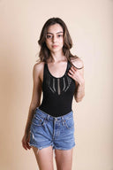 Seamless Cutout Ribbed Bodysuit-Bodysuits-Krush Kandy, Women's Online Fashion Boutique Located in Phoenix, Arizona (Scottsdale Area)