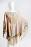Festival Feels Crochet Medallion Tassel Kimono