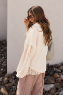 POL Lace Jean Jacket