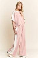 J.Her Washed Contrast Side Spring Top