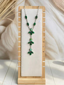 Sonoran Gold & Irish Dahlia Lariat Necklace