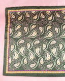 Vintage Bloom Paisley Satin Square Scarf