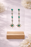 Grand Canyon Turquoise Star Bling Earrings