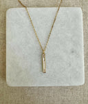 Mother of Pearl Bar Necklace-Necklace-Krush Kandy, Women's Online Fashion Boutique Located in Phoenix, Arizona (Scottsdale Area)