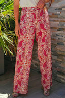 Paisley Print Wide-Legged Pants-Pants-Krush Kandy, Women's Online Fashion Boutique Located in Phoenix, Arizona (Scottsdale Area)