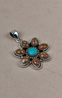 Bambi With Turquoise Pendant-Pendant Necklaces-Rae Collective, Women's Online Fashion Boutique Located in Phoenix, Arizona (Scottsdale Area)
