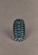 Sterling Silver Jeweled Fossil Crawler Ring-Crawler Rings-Rae Collective, Women's Online Fashion Boutique Located in Phoenix, Arizona (Scottsdale Area)