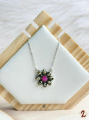 Dalmation Jasper & Mimosa Opal Mixed Bag Cluster Chain Necklace