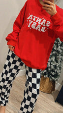 Santa Baby Holiday Sweatshirt-Sweaters-Rae Collective, Women's Online Fashion Boutique Located in Phoenix, Arizona (Scottsdale Area)