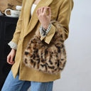 Wild Texture Plush Statement Hobo Bag-Pre order