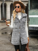 Full Size Button Down Collared Neck Vest-Rae Collective, Women's Online Fashion Boutique Located in Phoenix, Arizona (Scottsdale Area)
