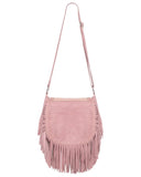 Monarch Butterfly Fringe Bag – Dusty Pink