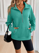 Ivy Lane Half Zip Raglan Sleeve Sweatshirt-Rae Collective, Women's Online Fashion Boutique Located in Phoenix, Arizona (Scottsdale Area)