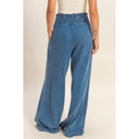 So Fetch Mineral Washed Wide-Leg Smocked Waist Pants | 6 Colors