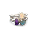 Twilight Stone Stacking Rings Set-Krush Kandy, Women's Online Fashion Boutique Located in Phoenix, Arizona (Scottsdale Area)