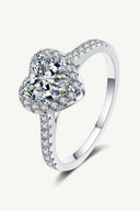 1 Carat Moissanite Heart-Shaped Ring-Rae Collective, Women's Online Fashion Boutique Located in Phoenix, Arizona (Scottsdale Area)
