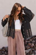 POL Lace Jean Jacket