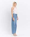 VERVET Super High Rise Full Length Wide Barrel Jeans
