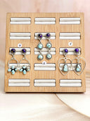 Purple Dahlia Cluster Earrings-Earrings-Krush Kandy, Women's Online Fashion Boutique Located in Phoenix, Arizona (Scottsdale Area)