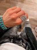 Sterling Silver Ball Stud Ring MADE TO ORDER-Statement Rings-Rae Collective, Women's Online Fashion Boutique Located in Phoenix, Arizona (Scottsdale Area)