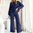 LUXE Soft Long Sleeve & Wide Leg Pant Lounge Set-Pants-Krush Kandy, Women's Online Fashion Boutique Located in Phoenix, Arizona (Scottsdale Area)