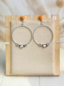 Bringing the Spring Round Hoop Earrings