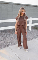 Ultimate Luxe Stretchy Tee & Pant Set-2 Piece Outfit Sets-Rae Collective, Women's Online Fashion Boutique Located in Phoenix, Arizona (Scottsdale Area)