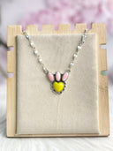 Days of Spring Collection Rosarita & Pink Conch Heart Cluster Necklace