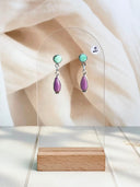Rosebud Glow Gemstone Earrings S.No 17
