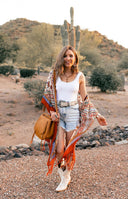 Bohemian Diamond Tassel Kimono-Kimonos-Rae Collective, Women's Online Fashion Boutique Located in Phoenix, Arizona (Scottsdale Area)