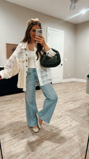 POL Oversized Vintage Lace Shacket-Shackets-Rae Collective, Women's Online Fashion Boutique Located in Phoenix, Arizona (Scottsdale Area)