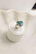 In Love With Turquoise Hearts Sterling Silver Ring-Rae Collective, Women's Online Fashion Boutique Located in Phoenix, Arizona (Scottsdale Area)