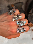 The Henley Triple Stone Flower Ring MADE TO ORDER-Cluster Rings-Rae Collective, Women's Online Fashion Boutique Located in Phoenix, Arizona (Scottsdale Area)