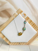 Royston Turquoise One Sided Slab Necklace Bag 4
