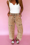 Let's Go Acid Wash Barrel Fit Denim Pants